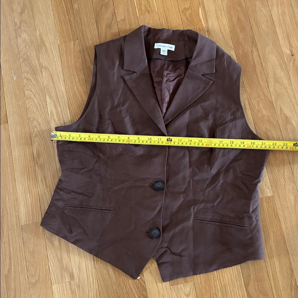 Coldwater Creek lined vest—vintage - Picture 6 of 8